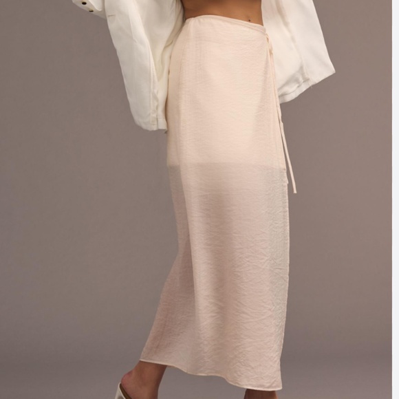 Brand New SUNDAY IN BROOKLYN SHEER WRAP SKIRT - Picture 7 of 9